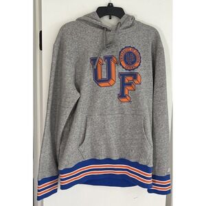 Tailgate Florida Gators UF Collegiate Hoodie Pullover Cotton Gray Blue Size M